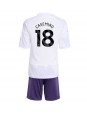 Manchester United Casemiro #18 Vieraspaita Lasten 2025-26 Lyhythihainen (+ shortsit)